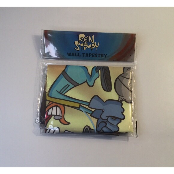 Nickelodeon Ren and Stimpy Spacesuit Wall Tapestry The Nick Box Exc Culturefly - Picture 1 of 3